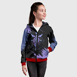 Толстовка на молнии детская Стальной алхимик, цвет: 3D-красный — фото 2