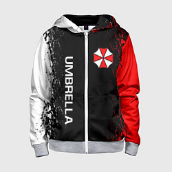 Толстовка на молнии детская RESIDENT EVIL UMBRELLA, цвет: 3D-меланж