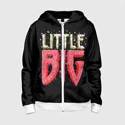 Толстовка на молнии детская Little Big, цвет: 3D-белый