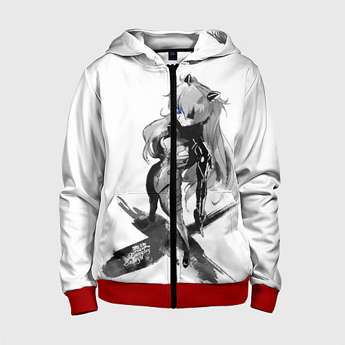 Детская толстовка на молнии Langley Soryu / 3D-Красный – фото 1