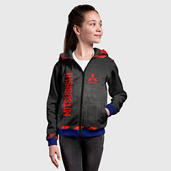 Толстовка на молнии детская MITSUBISHI, цвет: 3D-синий — фото 2