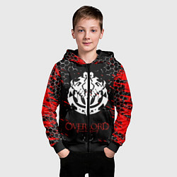 Толстовка на молнии детская OVERLORD, цвет: 3D-черный — фото 2