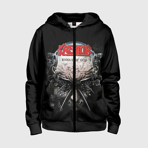 Детская толстовка на молнии Kreator 3 / 3D-Черный – фото 1