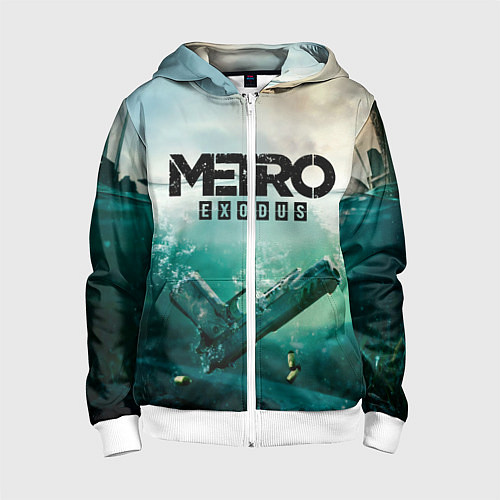 Детская толстовка на молнии METRO EXODUS / 3D-Белый – фото 1
