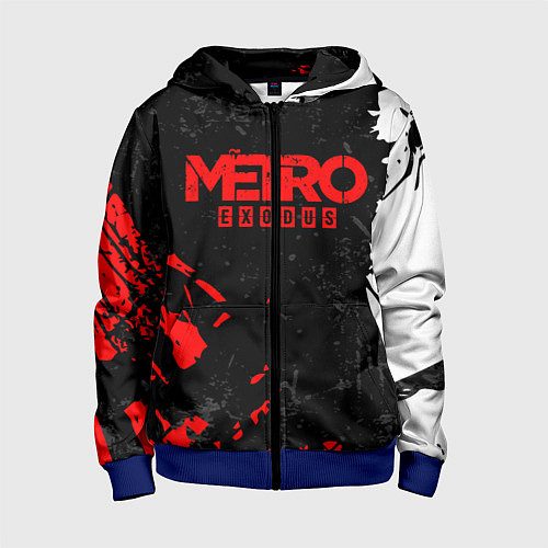 Детская толстовка на молнии METRO EXODUS / 3D-Синий – фото 1