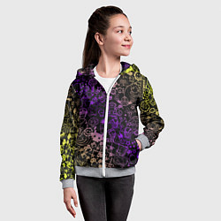 Толстовка на молнии детская Игры, цвет: 3D-меланж — фото 2