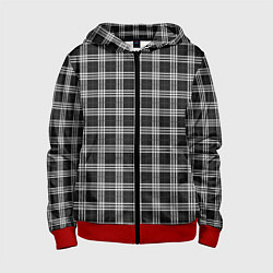 Детская толстовка на молнии Шотландка