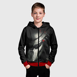 Толстовка на молнии детская PREDATOR, цвет: 3D-красный — фото 2
