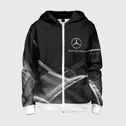 Детская толстовка на молнии MERCEDES / 3D-Белый – фото 1