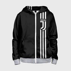Толстовка на молнии детская JUVENTUS, цвет: 3D-меланж