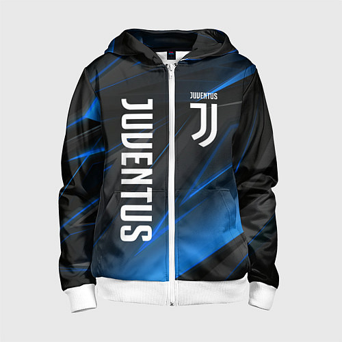 Детская толстовка на молнии JUVENTUS / 3D-Белый – фото 1
