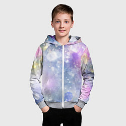Толстовка на молнии детская Звездное небо, цвет: 3D-меланж — фото 2