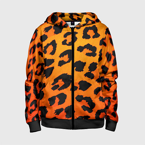 Детская толстовка на молнии JAGUAR GOLD / 3D-Черный – фото 1