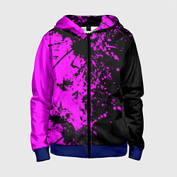 Толстовка на молнии детская Чёрная магия, цвет: 3D-синий