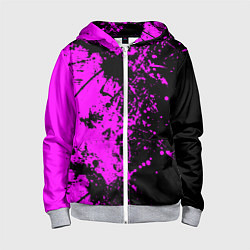Толстовка на молнии детская Чёрная магия, цвет: 3D-меланж