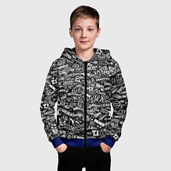 Толстовка на молнии детская Top Hip Hop, цвет: 3D-синий — фото 2