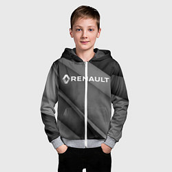 Толстовка на молнии детская RENAULT, цвет: 3D-меланж — фото 2