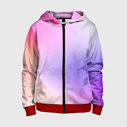 Детская толстовка на молнии Светлый градиент розовый мода