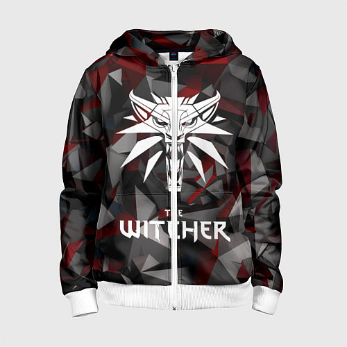Детская толстовка на молнии The Witcher / 3D-Белый – фото 1
