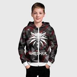 Толстовка на молнии детская The Witcher, цвет: 3D-белый — фото 2