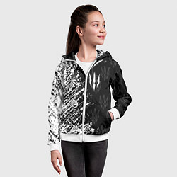 Толстовка на молнии детская The Witcher, цвет: 3D-белый — фото 2