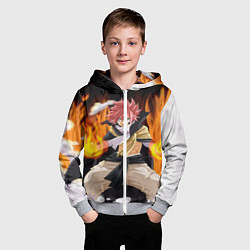 Толстовка на молнии детская FAIRY TAIL ХВОСТ ФЕИ, цвет: 3D-меланж — фото 2