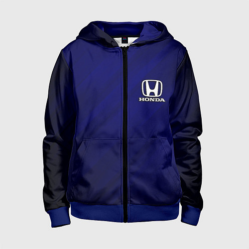 Детская толстовка на молнии HONDA / 3D-Синий – фото 1
