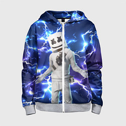 Толстовка на молнии детская FORTNITE x MARSHMELLO, цвет: 3D-меланж