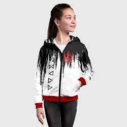 Толстовка на молнии детская The Witcher, цвет: 3D-красный — фото 2