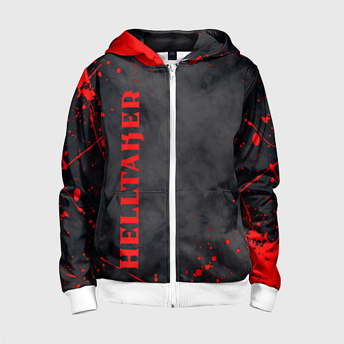 Детская толстовка на молнии Helltaker Logo Z / 3D-Белый – фото 1