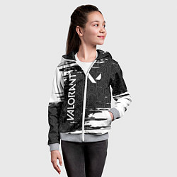 Толстовка на молнии детская VALORANT ВАЛОРАНТ, цвет: 3D-меланж — фото 2