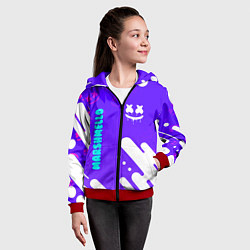 Толстовка на молнии детская MARSHMELLO МАРШМЕЛЛОУ, цвет: 3D-красный — фото 2