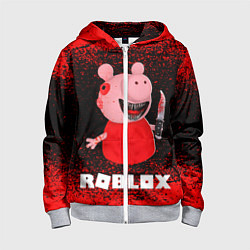 Детская толстовка на молнии Roblox Piggy