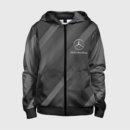 Детская толстовка на молнии MERCEDES / 3D-Черный – фото 1