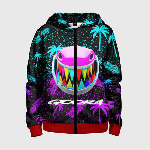 Детская толстовка на молнии 6ix9ine / 3D-Красный – фото 1