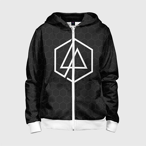 Детская толстовка на молнии LINKIN PARK / 3D-Белый – фото 1