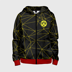 Толстовка на молнии детская BORUSSIA, цвет: 3D-красный