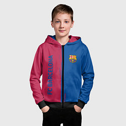 Толстовка на молнии детская BARSELONA, цвет: 3D-черный — фото 2