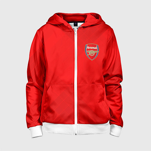 Детская толстовка на молнии ARSENAL / 3D-Белый – фото 1