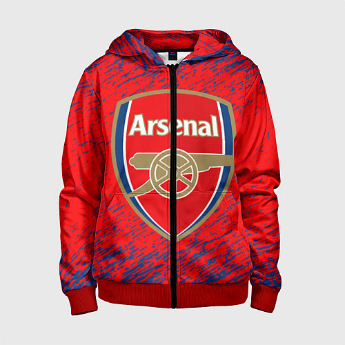 Детская толстовка на молнии ARSENAL / 3D-Красный – фото 1