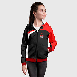 Толстовка на молнии детская EVO Racer uniform, цвет: 3D-красный — фото 2