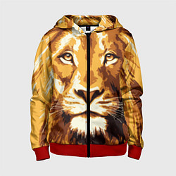 Детская толстовка на молнии Взгляд льва