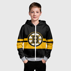 Толстовка на молнии детская BOSTON BRUINS NHL, цвет: 3D-меланж — фото 2