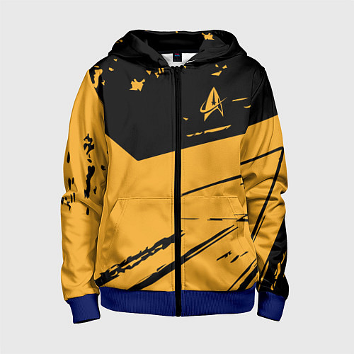 Детская толстовка на молнии Star Trek / 3D-Синий – фото 1