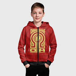 Толстовка на молнии детская Электрическое сопротивление, цвет: 3D-черный — фото 2