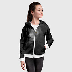 Толстовка на молнии детская Лев, цвет: 3D-белый — фото 2