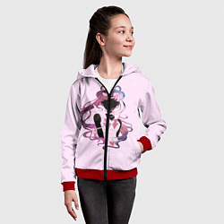 Толстовка на молнии детская Космическая Сейлор Мун, цвет: 3D-красный — фото 2