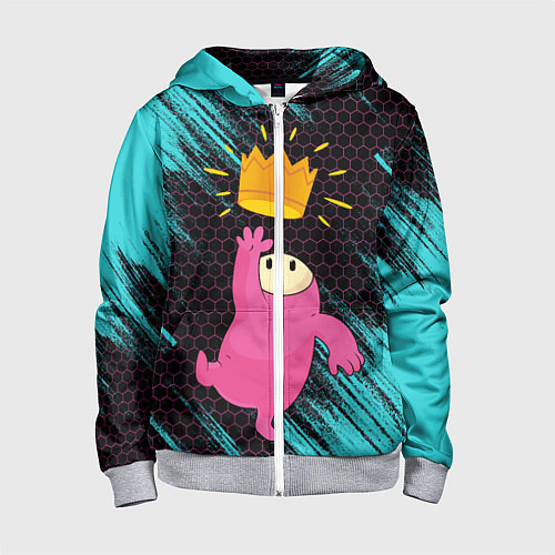 Детская толстовка на молнии ФОЛЛ ГАЙС / 3D-Меланж – фото 1