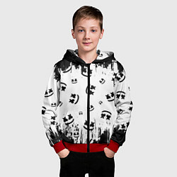 Толстовка на молнии детская MARSHMELLO МАРШМЕЛЛОУ, цвет: 3D-красный — фото 2