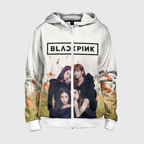 Детская толстовка на молнии BlackPink / 3D-Белый – фото 1